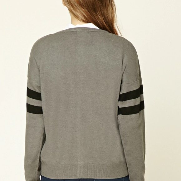 FOREVER 21 Patch Graphic Cardigan Sweater Top - Picture 4 of 5